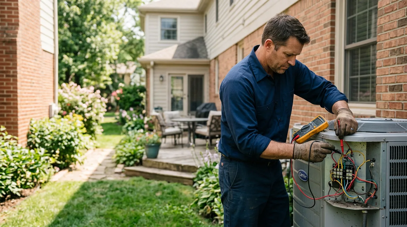 HVAC technician working near Disney, OK